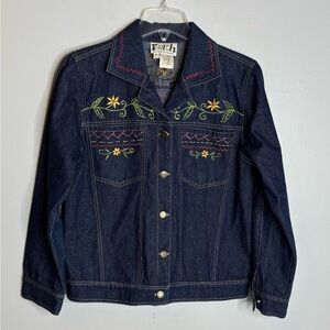 FAITH BY CELIA FORRESTER DENIM EMBROIDERED JACKET